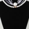 Scarf Beaded Choker Necklace – Geometric Scarf Accent