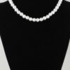 Scarf Beaded Choker Necklace - Geometric Scarf Accent