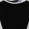 Scarf Beaded Choker Necklace - Geometric Scarf Accent