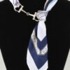 Patterned Scarf Wrap Necklace with Toggle Clasp