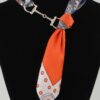 Patterned Scarf Wrap Necklace with Toggle Clasp
