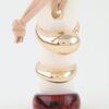 3-Piece Polished Marble-Inspired Ring Set