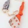 Scarf Wrap Toggle Chain Bracelet - Horsebit Accent