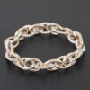Intertwined Twisted Chain Bracelet - Layered Texture