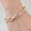 Intertwined Twisted Chain Bracelet - Layered Texture