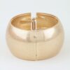 Lightweight Brushed Matte Wide Dome Cuff Bracelet