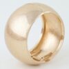 Lightweight Brushed Matte Wide Dome Cuff Bracelet