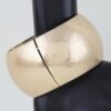 Lightweight Brushed Matte Wide Dome Cuff Bracelet