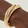 Multi-Strand Tangled Tube Chain Bracelet