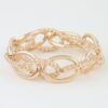 Twisted Link Chain Bracelet - Multi-Texture Oval Links