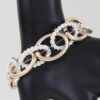 Twisted Link Chain Bracelet - Multi-Texture Oval Links
