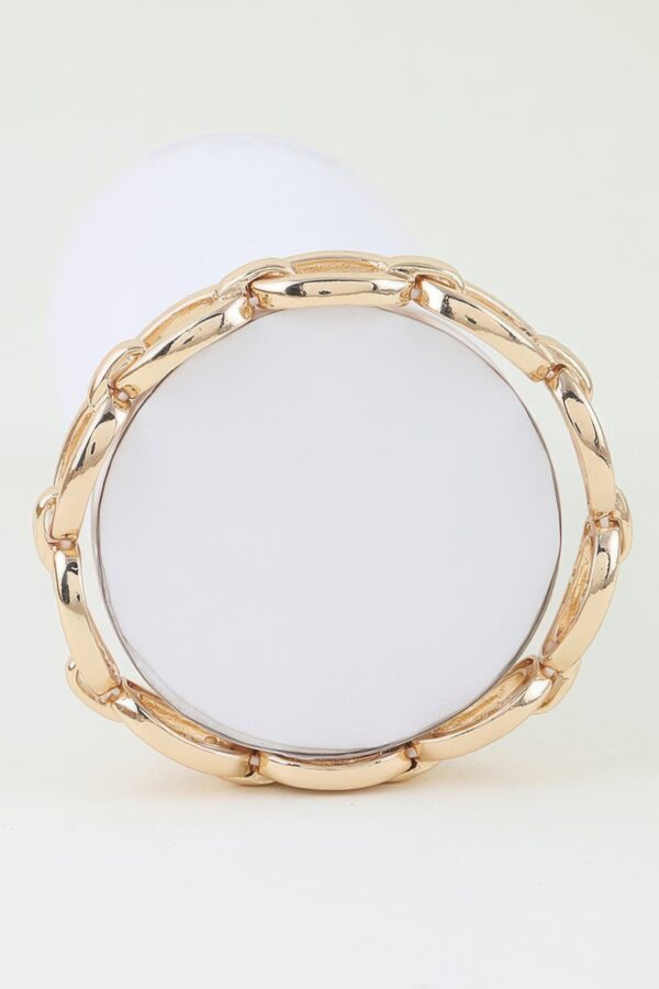 Polished Oval Link Chain Bracelet - High-Shine