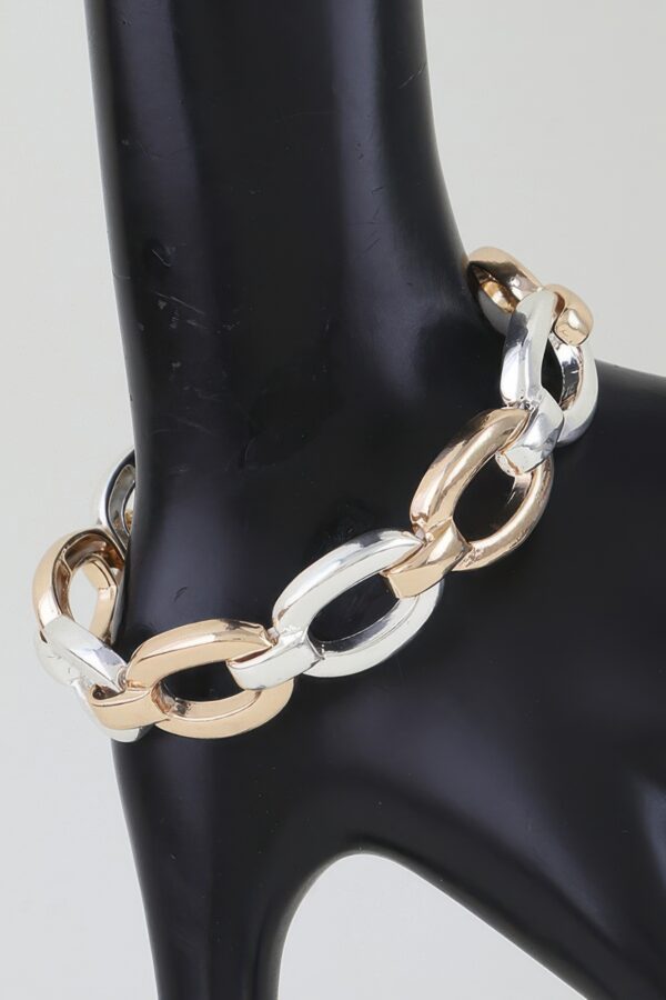 Polished Oval Link Chain Bracelet - High-Shine