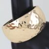 Hammered Dome Wide Cuff Bracelet