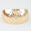 Hammered Dome Wide Cuff Bracelet