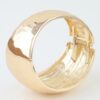 Hammered Dome Wide Cuff Bracelet