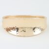 Hammered Leaf-Clasp Wide Cuff Bracelet