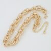 Polished Double-Link Chain Choker Necklace - 14"