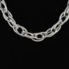 Polished Double-Link Chain Choker Necklace - 14"