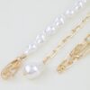 Layered Stone-Bead Statement Necklace with Paperclip Chains