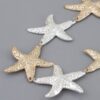 Hammered Starfish Link Necklace - Multi Pendant