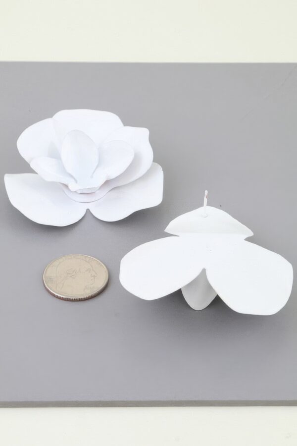 Polished Blooming Rose Stud Earrings - Hot Pink