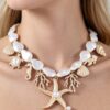 Under-the-Sea Multi Charm Beaded Necklace with Pearl-Style Beads