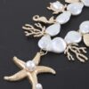 Under-the-Sea Multi Charm Beaded Necklace with Pearl-Style Beads