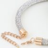 Blooming Flower Bejeweled Choker Necklace