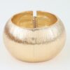 Polished Dome Cuff Bracelet - Engraved Detail