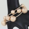 Multi-Stack Hammered Tube Bead Bracelet