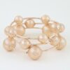 Multi-Stack Hammered Tube Bead Bracelet