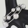 Multi-Stack Hammered Tube Bead Bracelet
