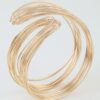 Sculptural Multi-Wire Open Cuff Bracelet - Gold/Silver