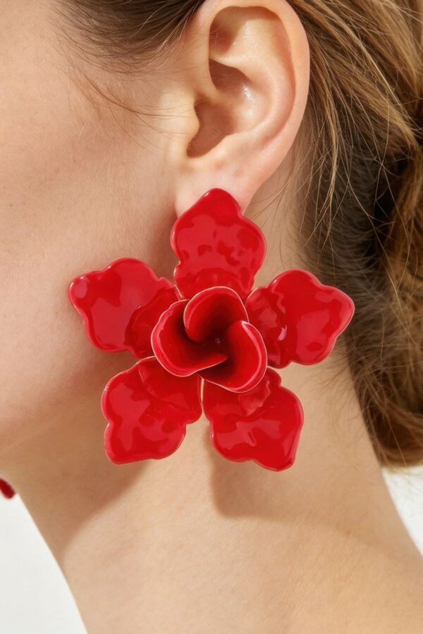 Sakura Stud Earrings - Layered Cherry Blossom Design
