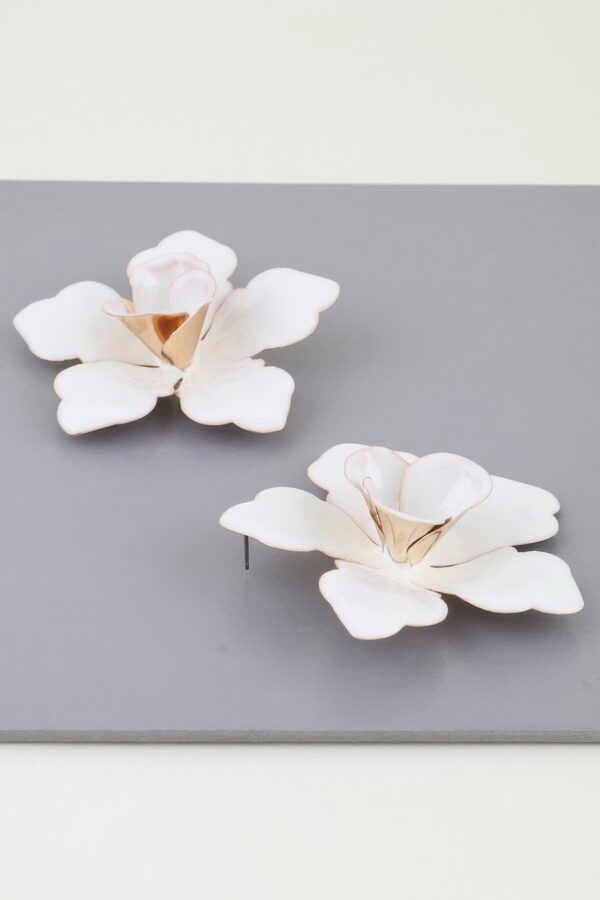 Sakura Stud Earrings - Layered Cherry Blossom Design