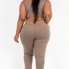 Plus Size French Terry Cropped Tank & Joggers Set – Drawstring Waist
