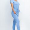 Two-Way Shoulder Drawstring Jumpsuit – Tapered Leg