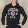 Drop-Shoulder Pullover Hoodie with Chicago Graphic