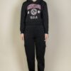Drop-Shoulder Pullover Hoodie with Chicago Graphic