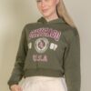 Drop-Shoulder Pullover Hoodie with Chicago Graphic