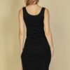 Ribbed Sleeveless Tank Bodycon Midi Dress – Side Slit