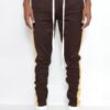 Single-Stripe Slim Track Pant with Ankle Zips