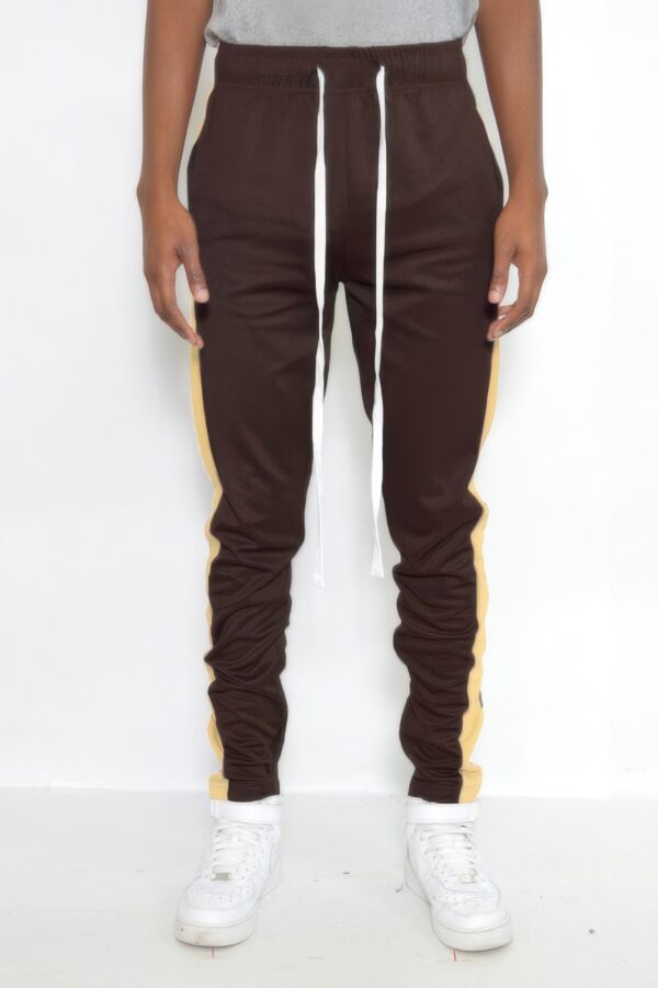 Single-Stripe Slim Track Pant with Ankle Zips