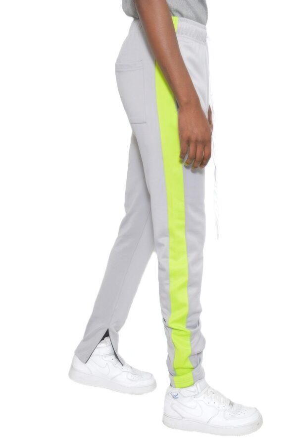 Single-Stripe Slim Track Pant with Ankle Zips