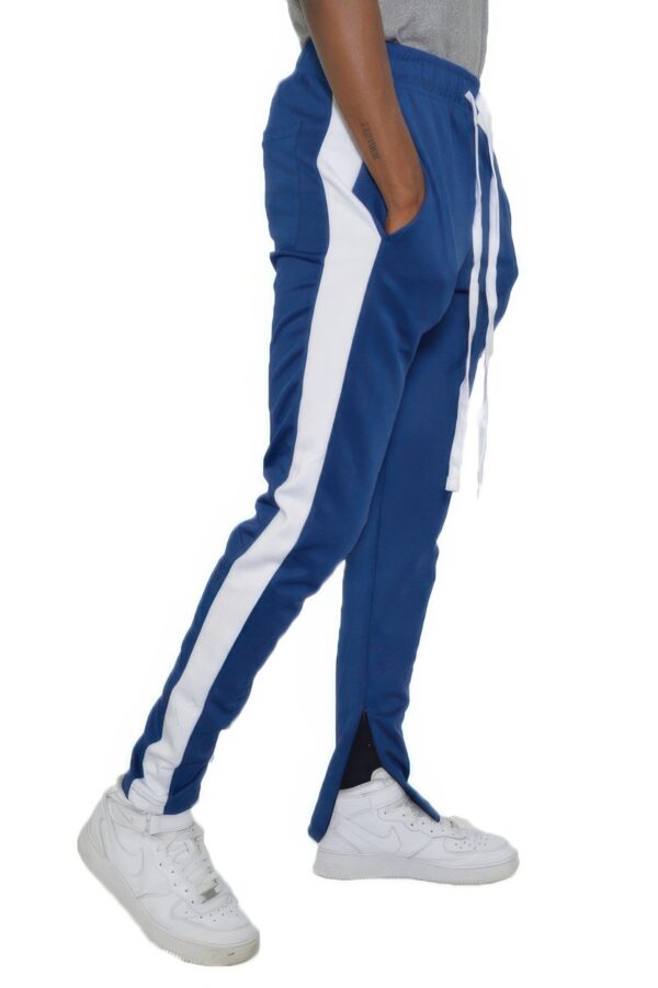 Single-Stripe Slim Track Pant with Ankle Zips