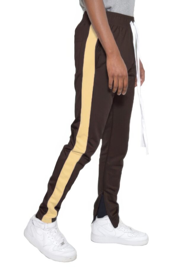 Single-Stripe Slim Track Pant with Ankle Zips
