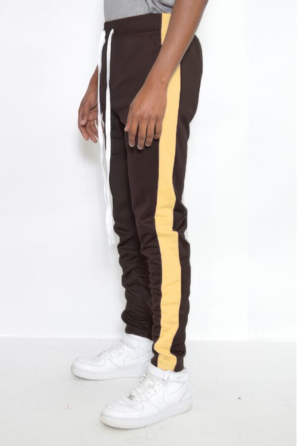 Single-Stripe Slim Track Pant with Ankle Zips