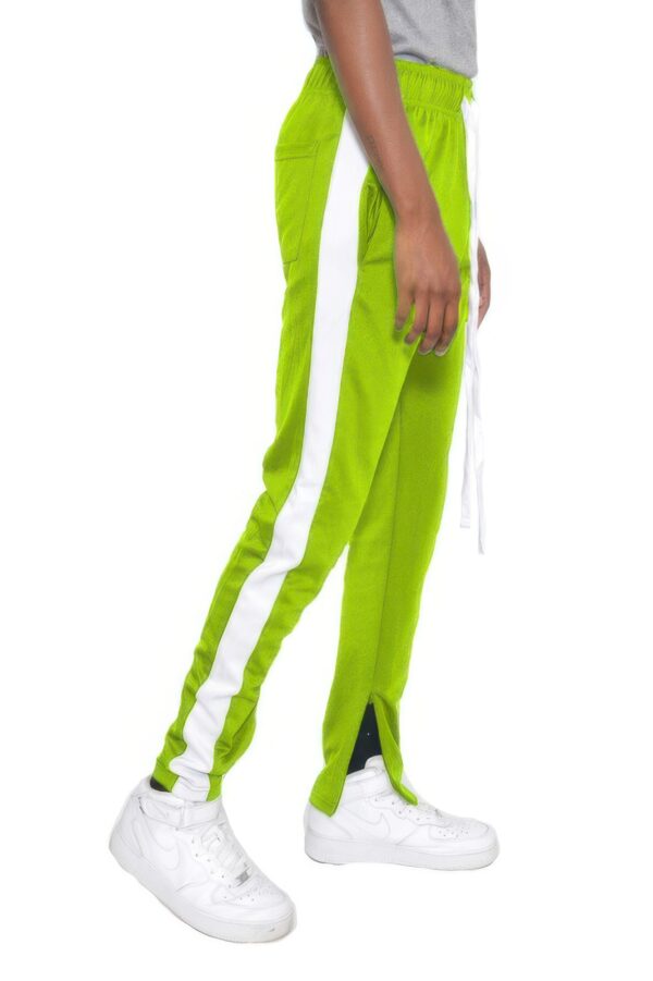 Single-Stripe Slim Track Pant with Ankle Zips