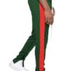 Single-Stripe Slim Track Pant with Ankle Zips